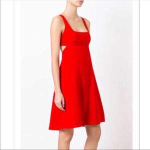 Bralette Midi Dress in Scarlet